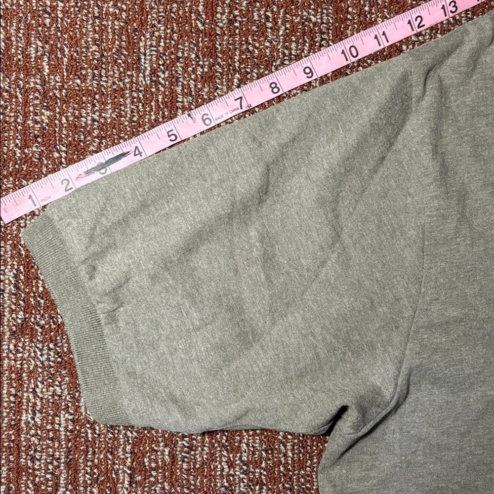 Vintage polo byRalph Lauren Grayish green Polo with Navy Trim short sleeve XXL